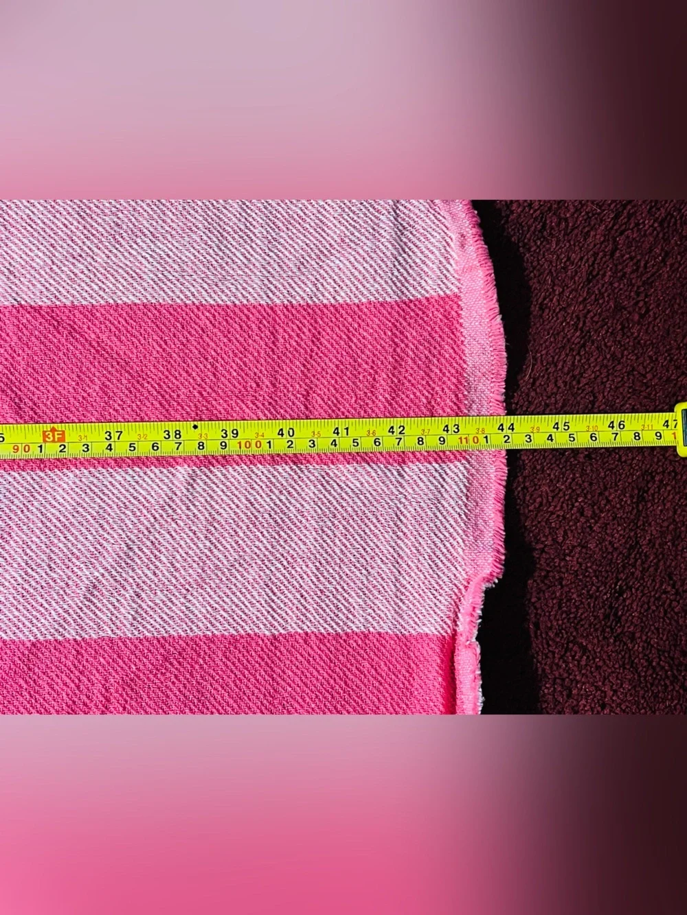 Classic Pink Striped Victoria’s Secret Beach Blanket